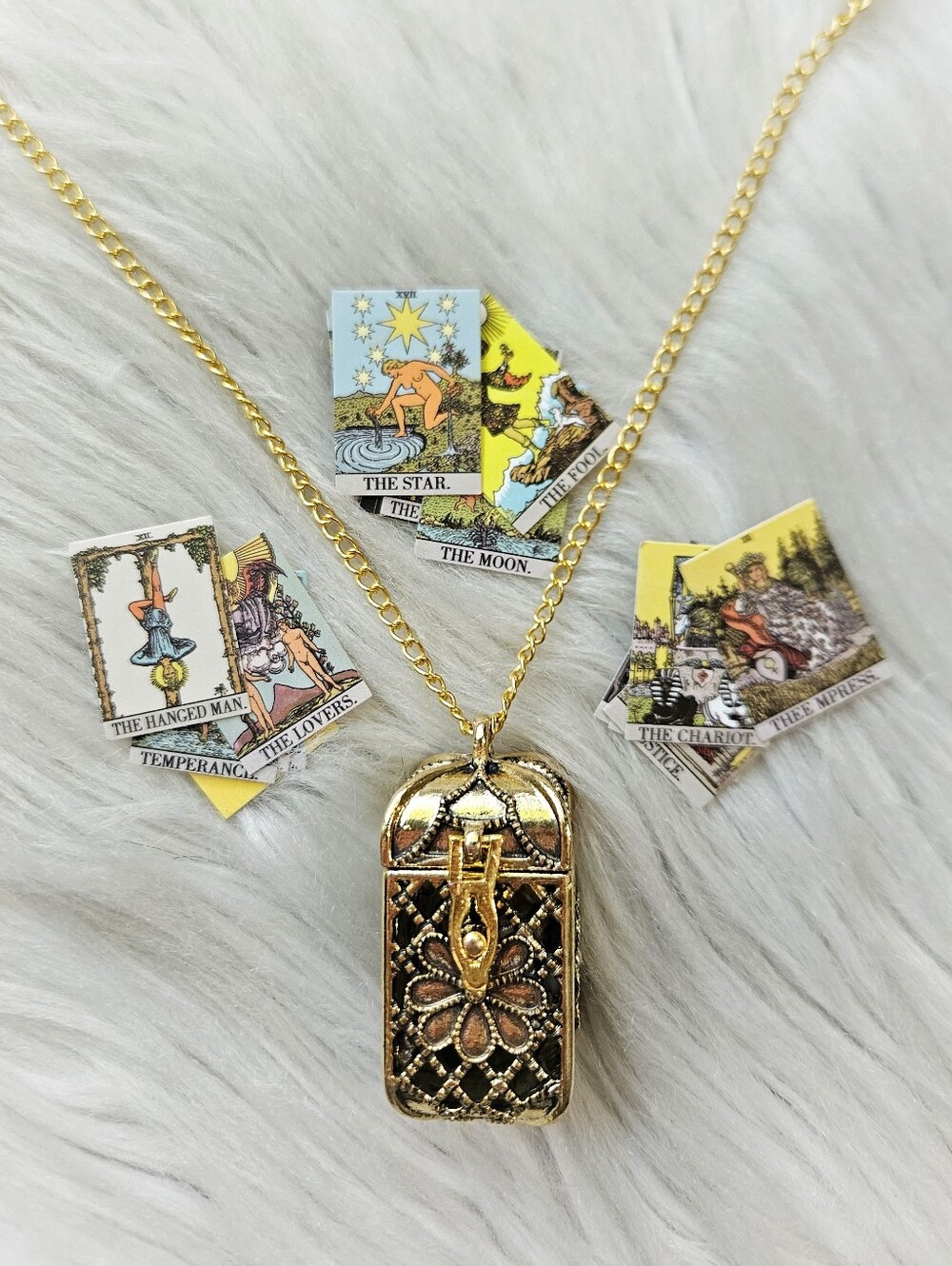 Mini Tarot Card Necklace